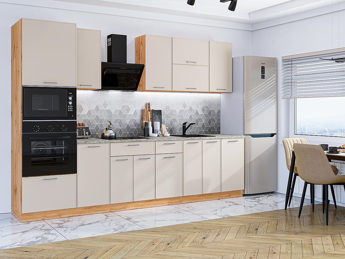 Кухня Квадро-01 Кашемир, Дуб Вотан