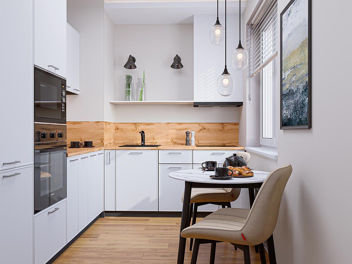 Кухня Квадро-02 Белый, Graphite