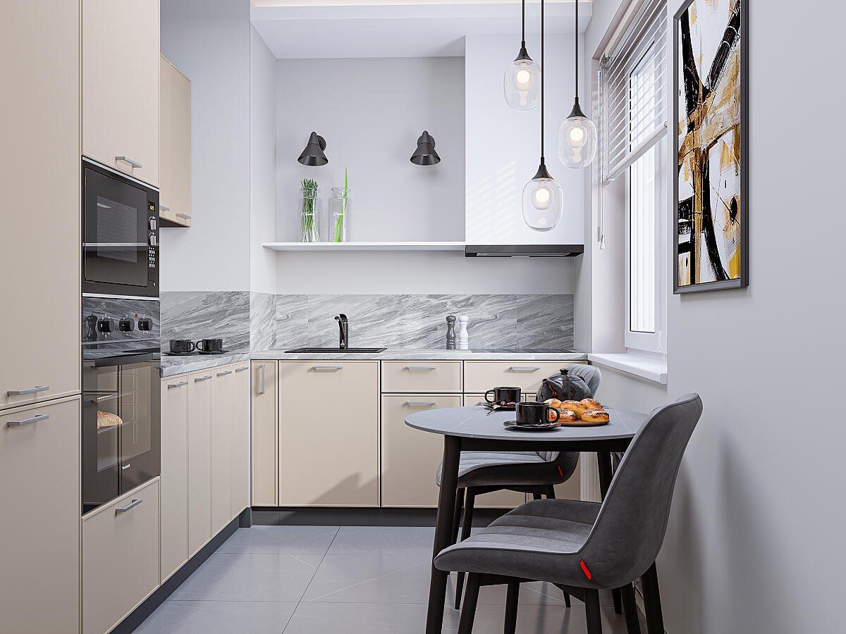 Кухня Квадро-02 Кашемир, Graphite