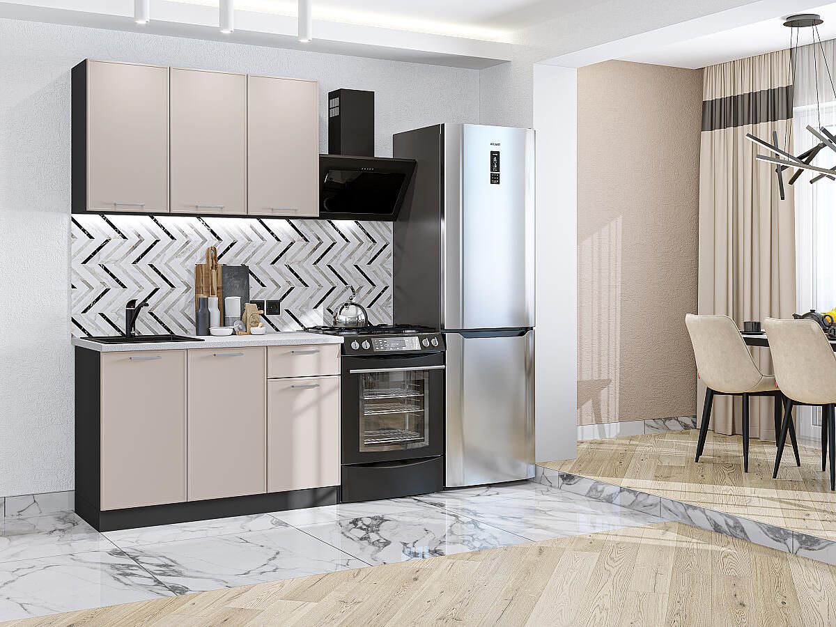 Кухня Квадро-03 Кашемир, Graphite