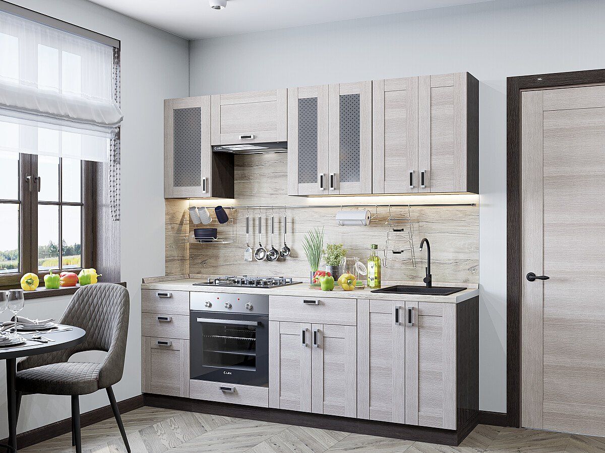 Кухня Лофт-01 Cappuccino Veralinga, Белый