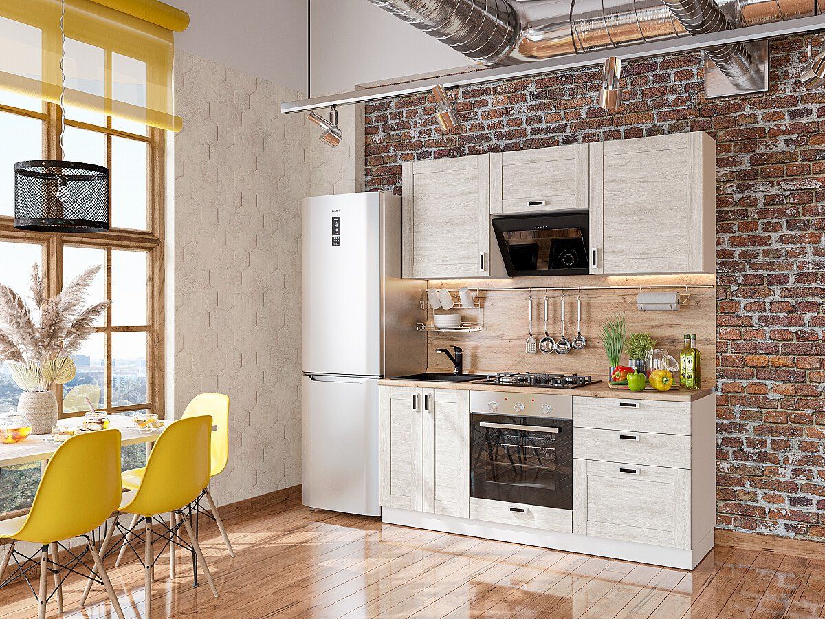 Кухня Лофт-05 Nordic Oak