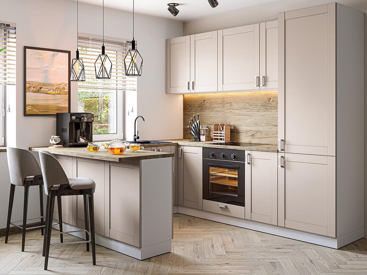 Кухня Лофт-06 Cream Silk, Белый