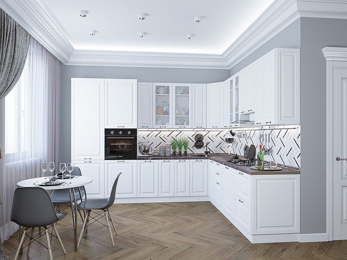Кухня Ницца-04 Белый, Белый