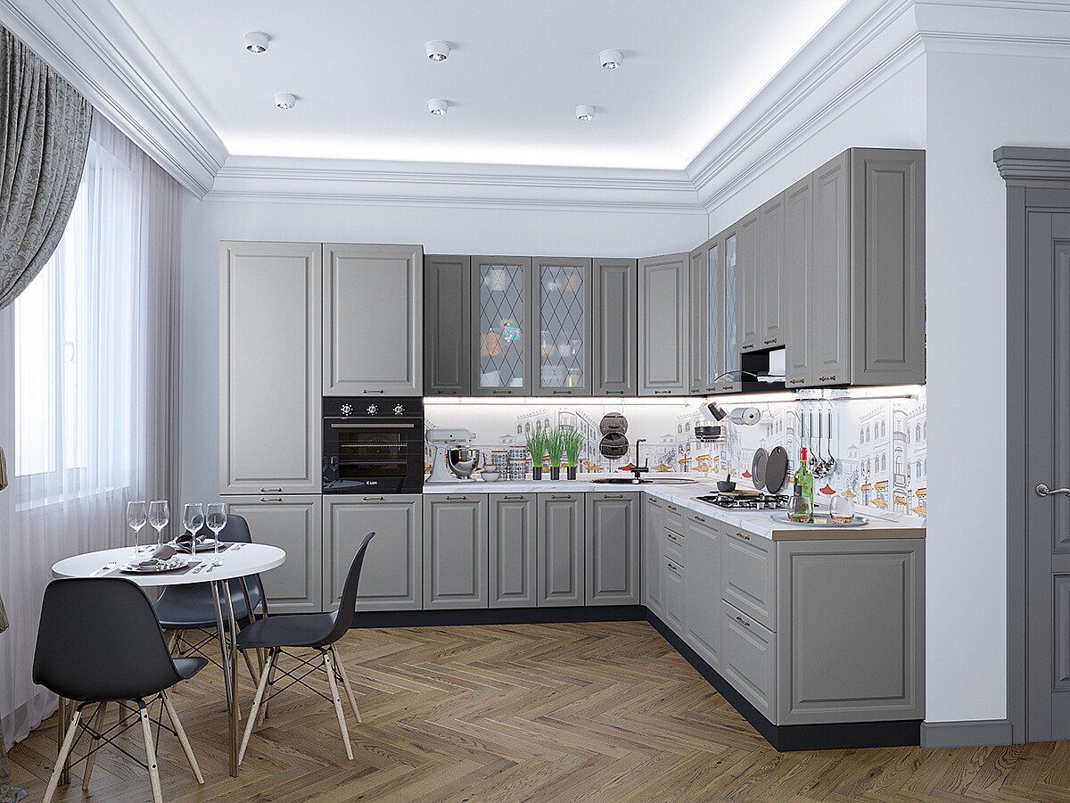 Кухня Ницца-04 Графит, Graphite