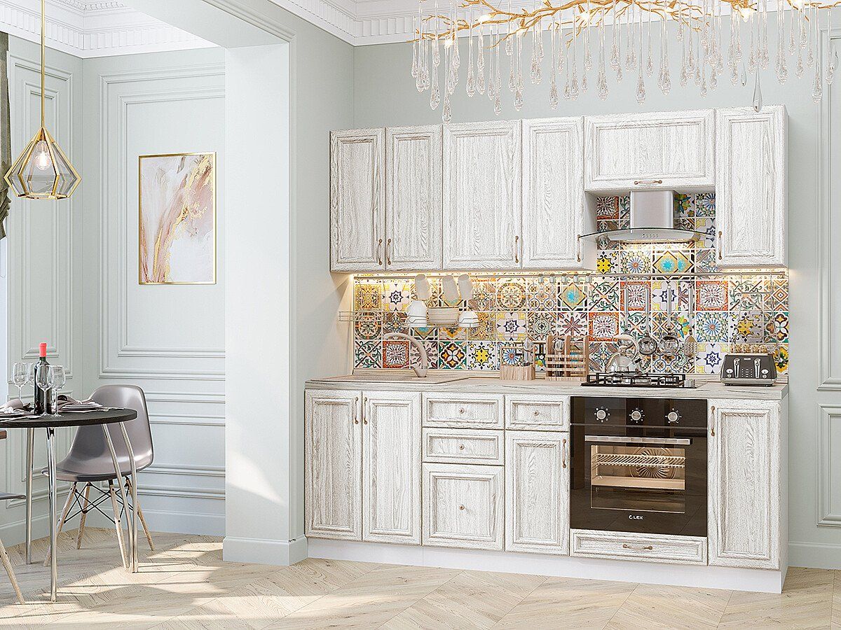 Кухня Шале-01 White Dreamline, Белый