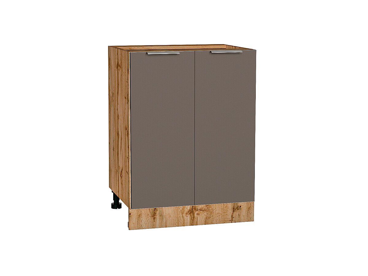 Кухня Шкаф нижний с 2-мя дверцами Терра Смоки Софт-Дуб Вотан, Дуб Вотан