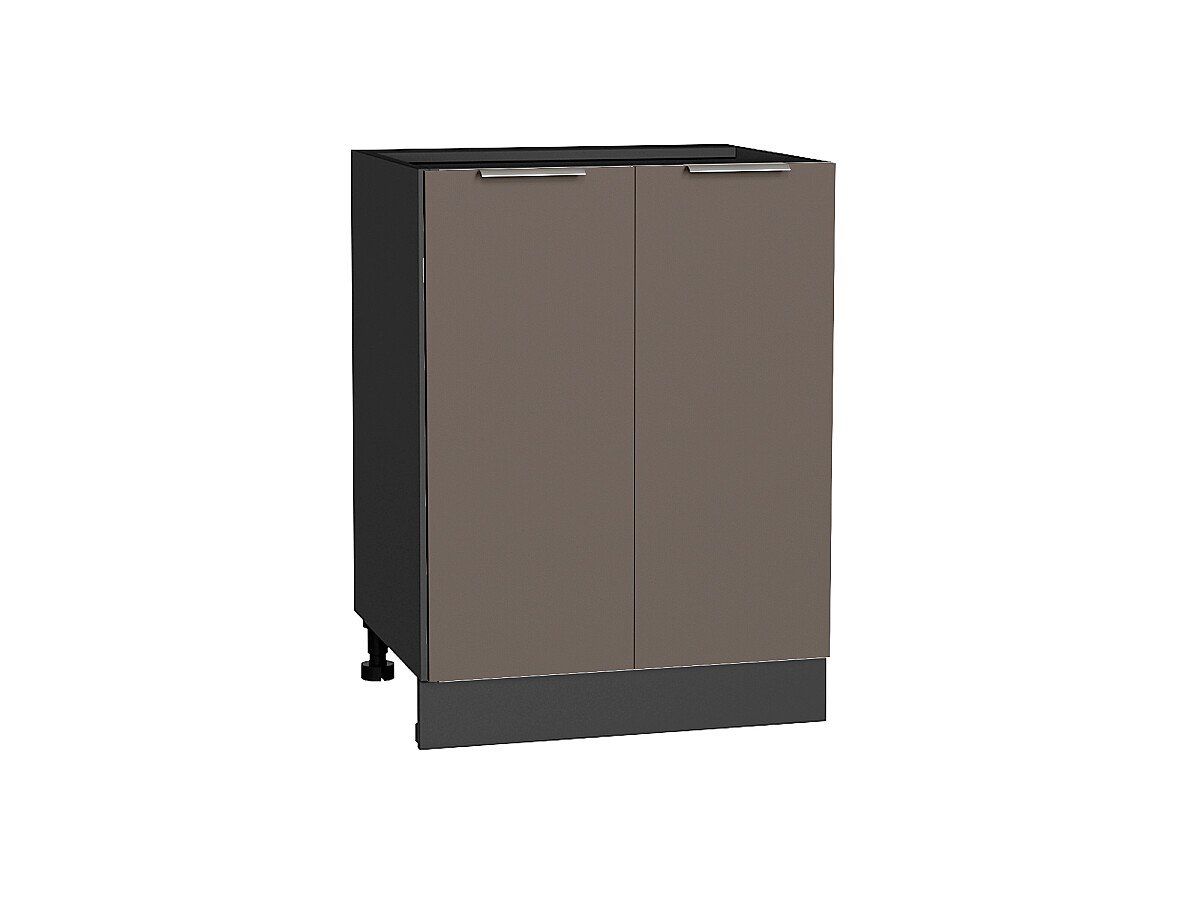 Кухня Шкаф нижний с 2-мя дверцами Терра Смоки Софт-Graphite, Graphite