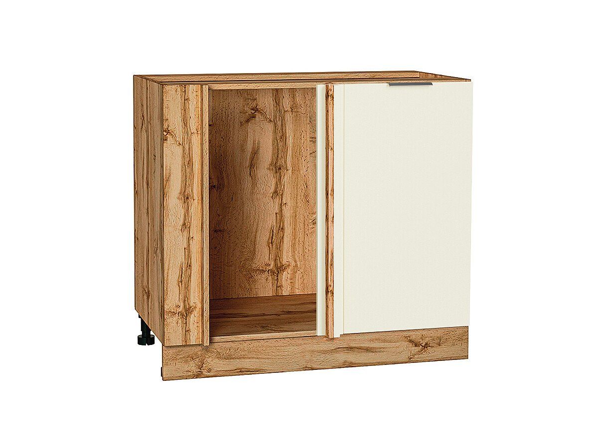 Кухня Шкаф нижний угловой Терра Ваниль Софт-Дуб Вотан, Дуб Вотан