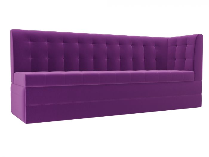 100381 Кухонный диван Бриз с углом | Микровельвет | Фиолетовый