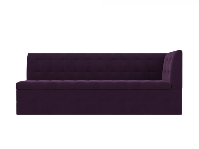 106965 Кухонный диван Бриз с углом | Велюр | Фиолетовый