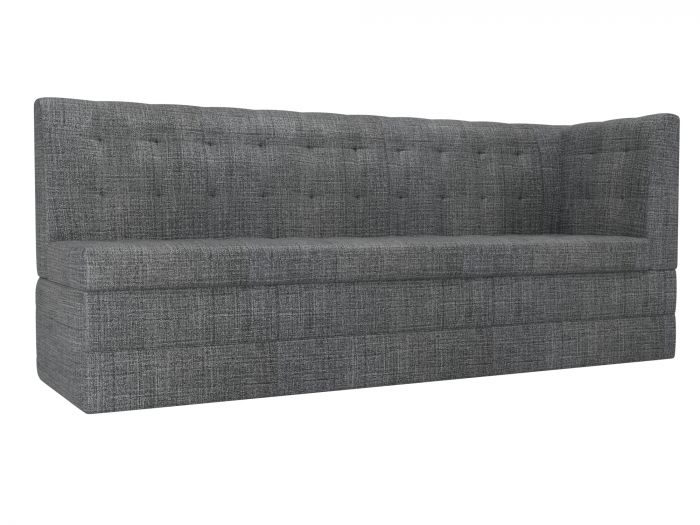 100385 Кухонный диван Бриз с углом | Рогожка | Серый