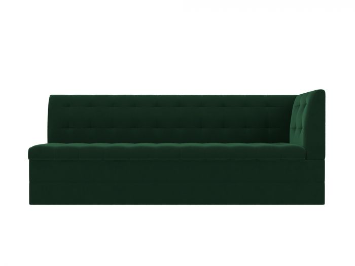 106968 Кухонный диван Бриз с углом | Велюр | Зеленый