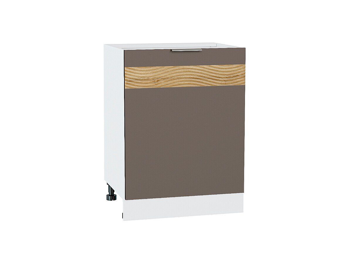 Кухонный модуль. Шкаф нижний с 1-ой дверцей Терра DL Смоки Софт, Белый