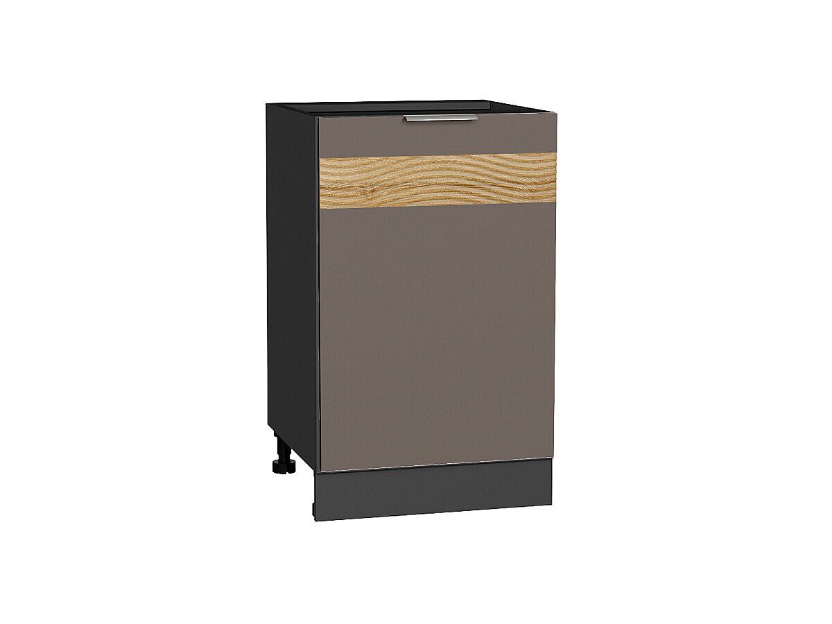 Кухонный модуль. Шкаф нижний с 1-ой дверцей Терра DR Смоки Софт, Graphite
