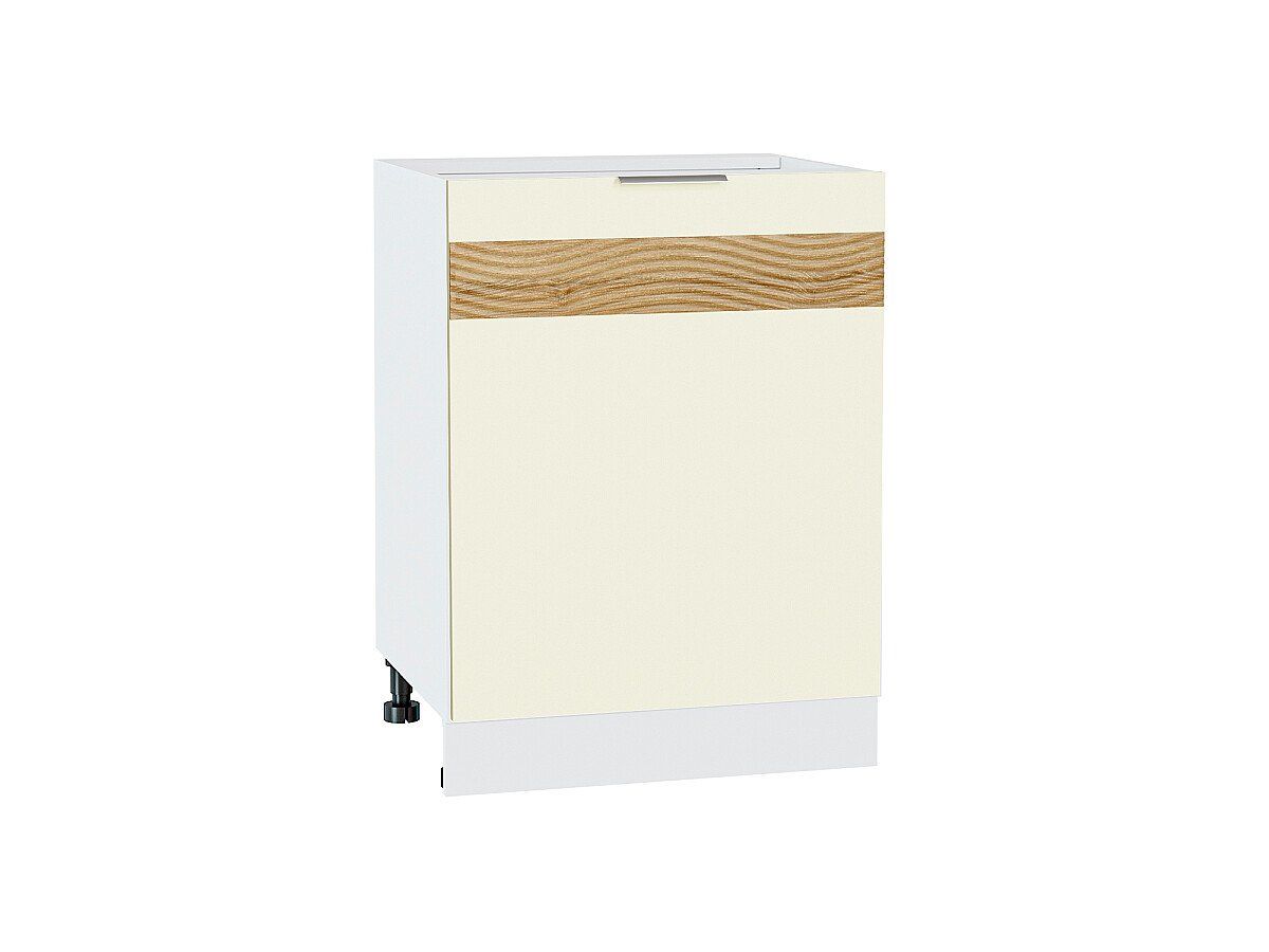 Кухонный модуль. Шкаф нижний с 1-ой дверцей Терра DR Ваниль Софт, Белый