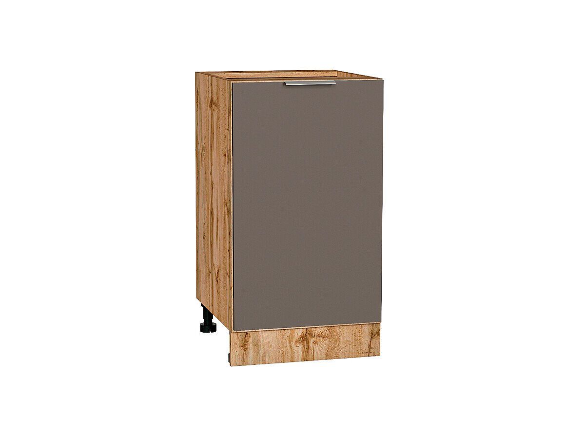 Кухонный модуль. Шкаф нижний с 1-ой дверцей Терра Смоки Софт, Дуб Вотан