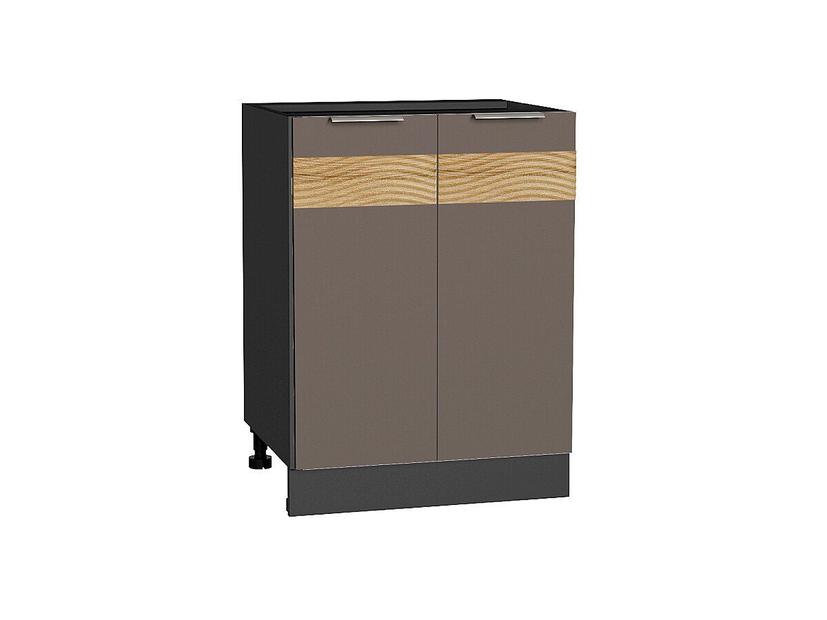 Кухонный модуль. Шкаф нижний с 2-мя дверцами Терра D Смоки Софт, Graphite