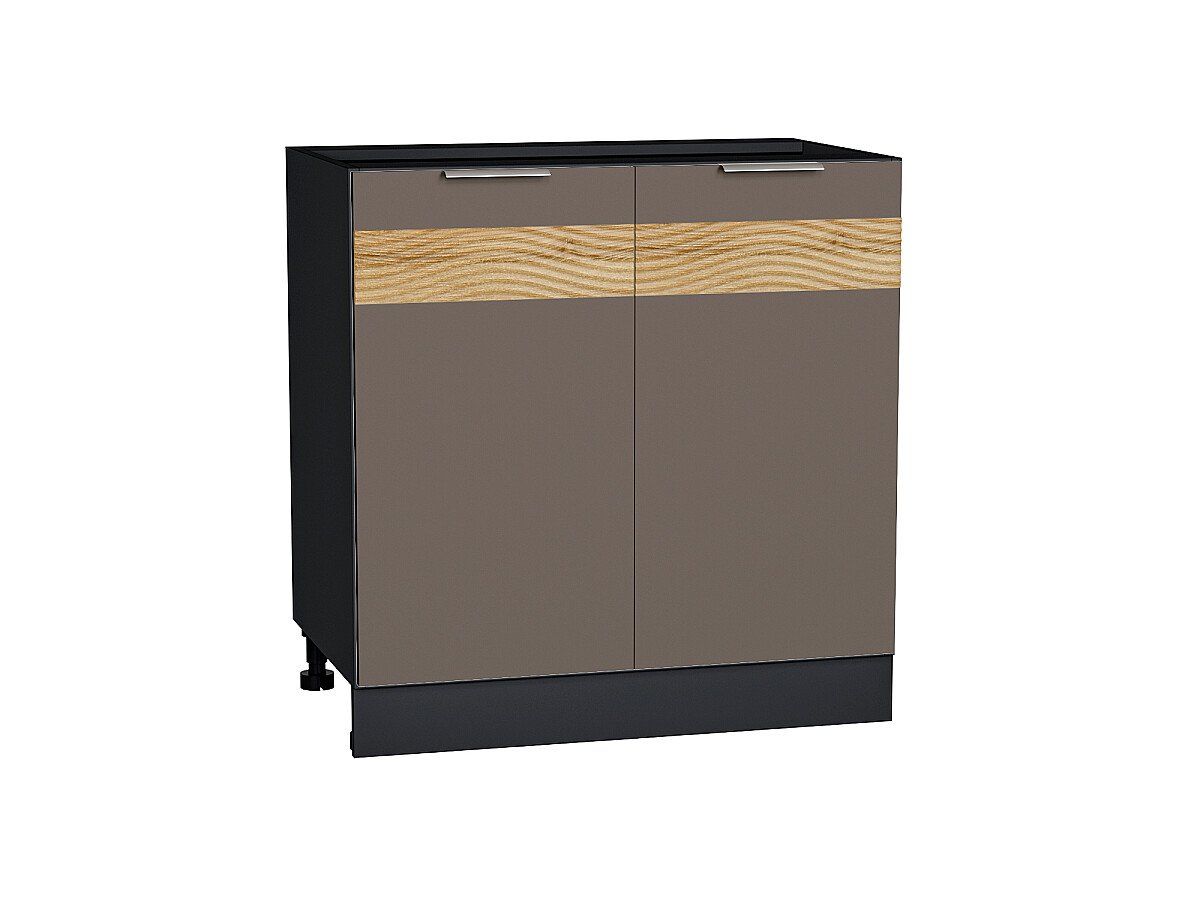 Кухонный модуль. Шкаф нижний с 2-мя дверцами Терра D Смоки Софт, Graphite
