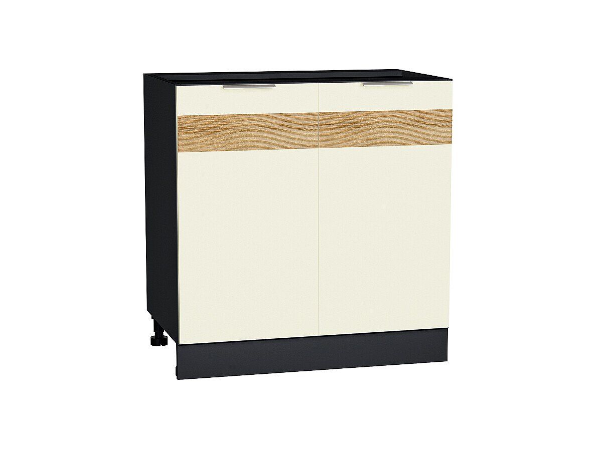 Кухонный модуль. Шкаф нижний с 2-мя дверцами Терра D Ваниль Софт, Graphite