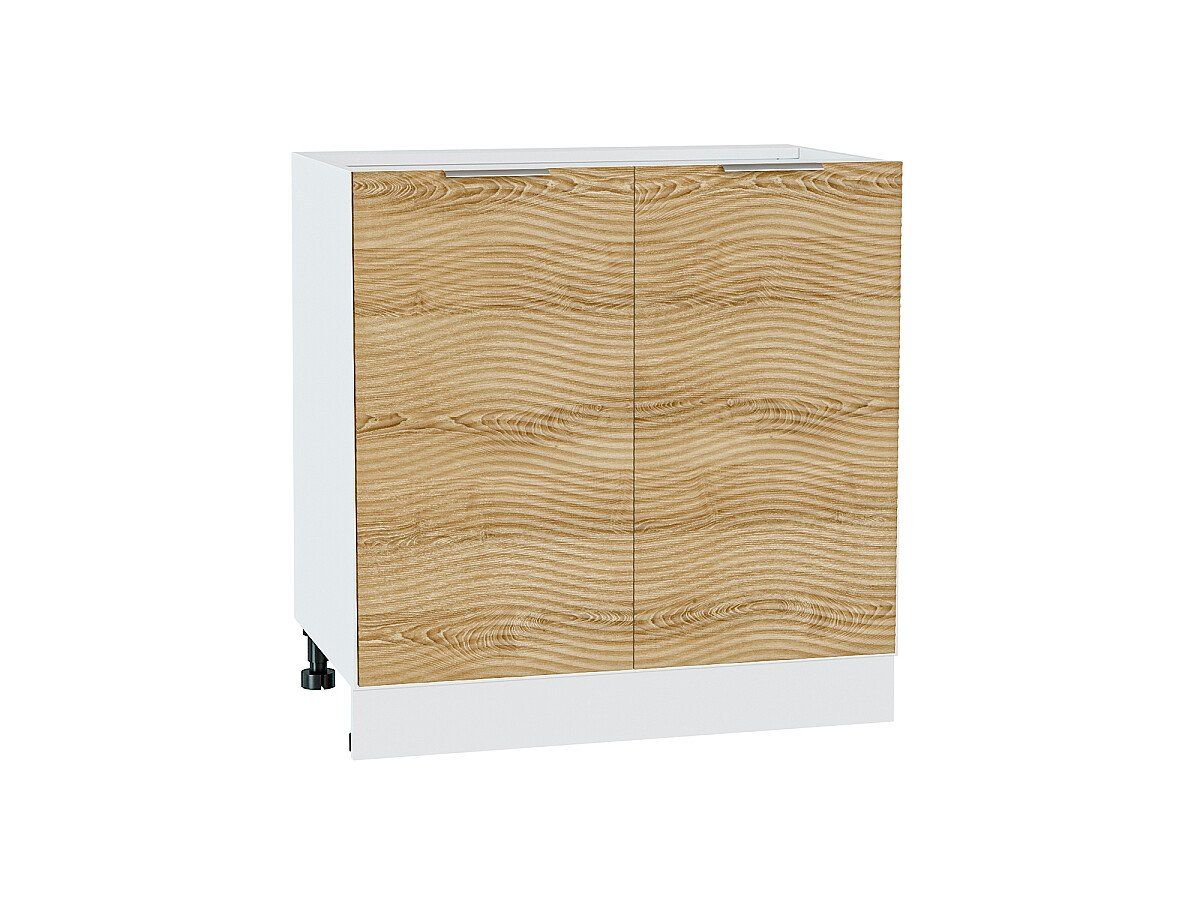 Кухонный модуль. Шкаф нижний с 2-мя дверцами Терра W Ель Карпатская, Белый