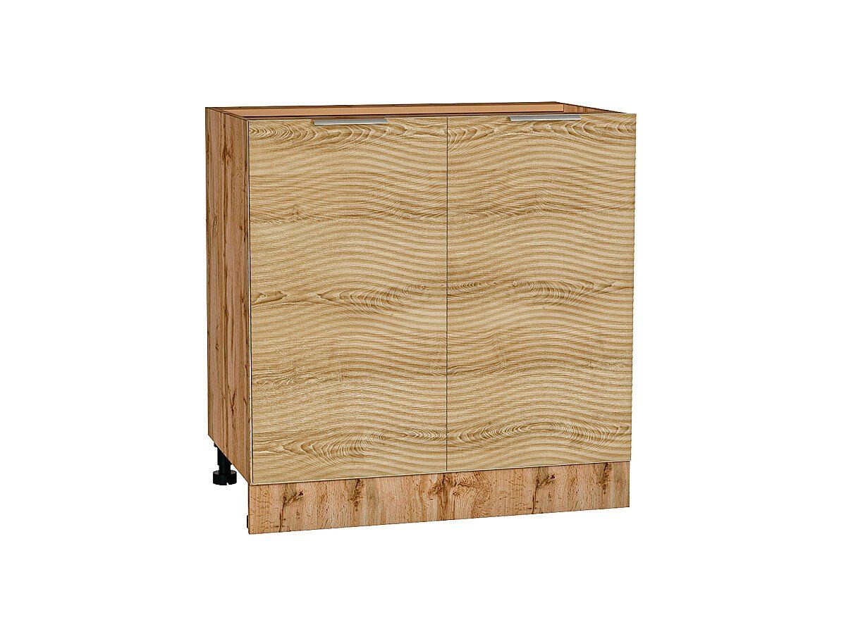 Кухонный модуль. Шкаф нижний с 2-мя дверцами Терра W Ель Карпатская, Дуб Вотан