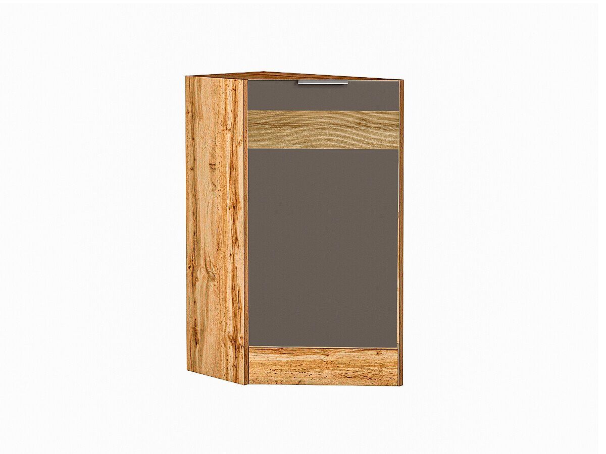 Кухонный модуль. Шкаф нижний торцевой Терра DL Смоки Софт, Дуб Вотан