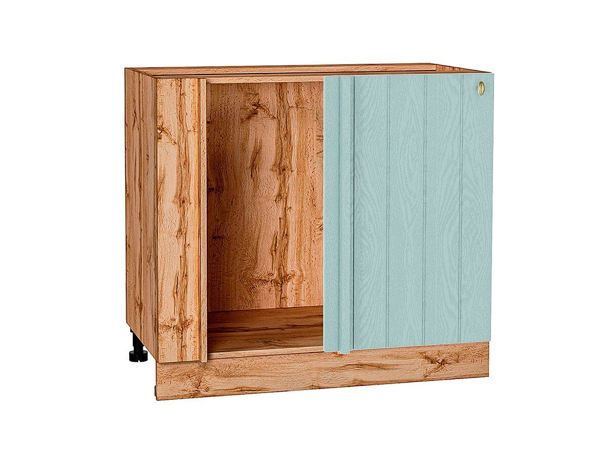 Кухонный модуль. Шкаф нижний угловой Прованс Голубой, Дуб Вотан