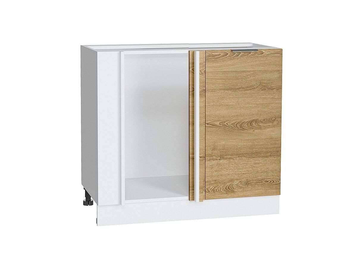 Кухонный модуль. Шкаф нижний угловой Терра Ель Карпатская, Белый