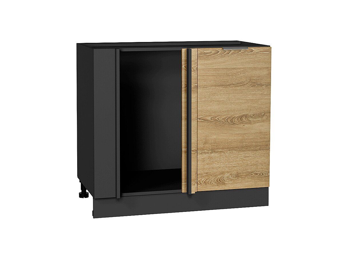 Кухонный модуль. Шкаф нижний угловой Терра Ель Карпатская, Graphite