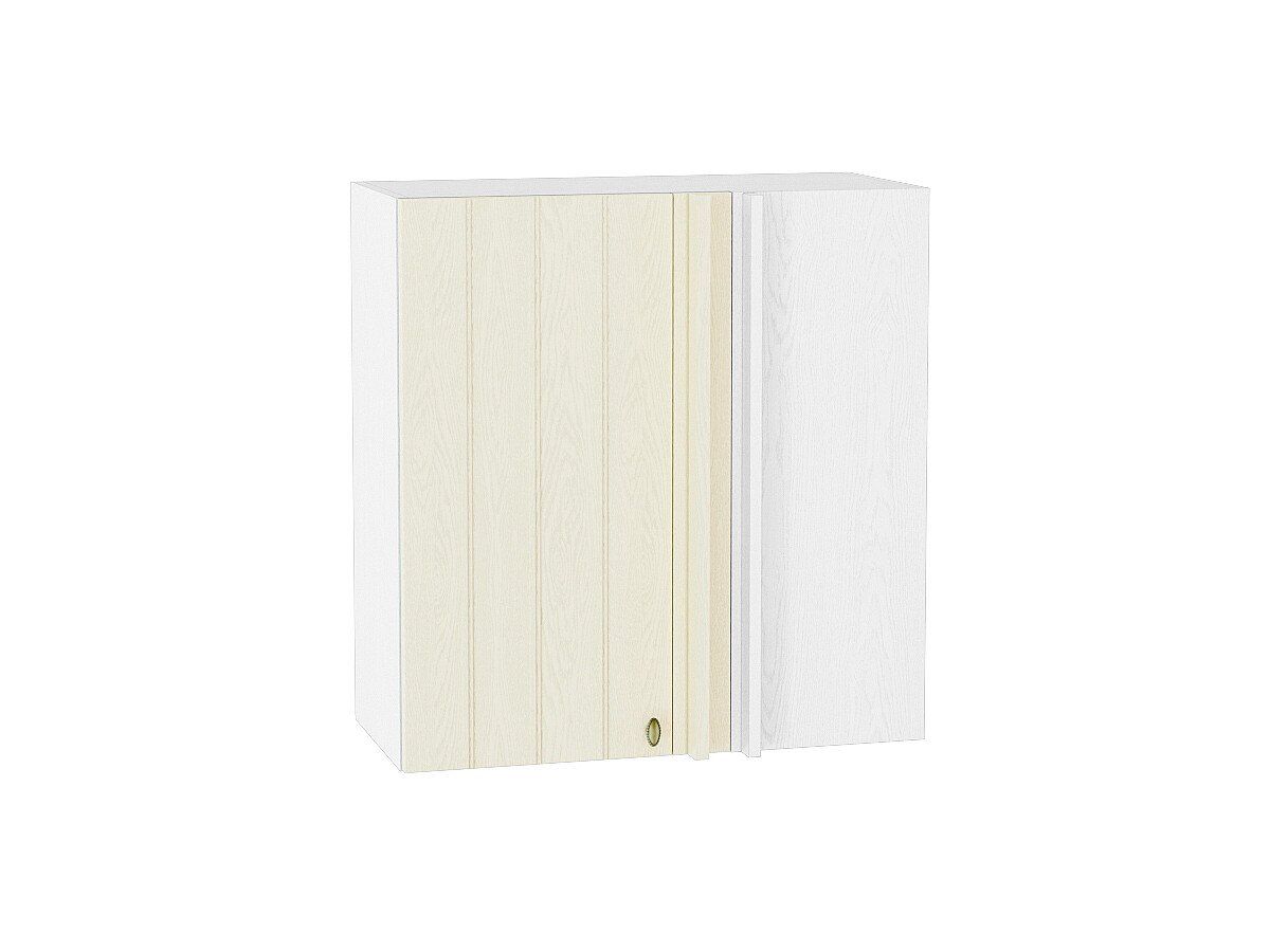 Кухонный модуль. Шкаф верхний прямой угловой Прованс Ваниль, Белый