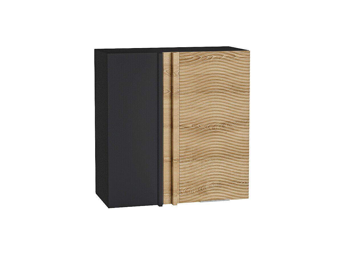 Кухонный модуль. Шкаф верхний прямой угловой Терра W Ель Карпатская, Graphite