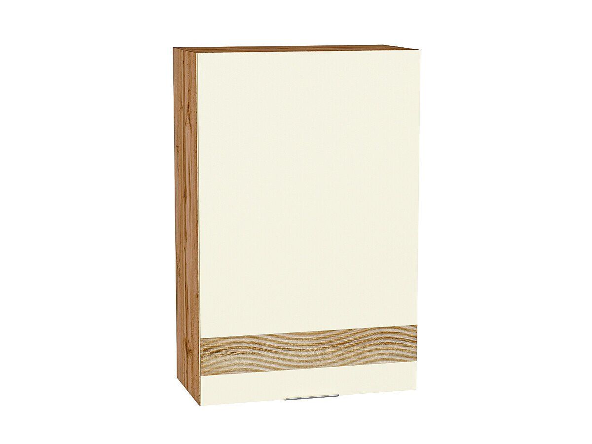 Кухонный модуль. Шкаф верхний с 1-ой дверцей Терра DR Ваниль Софт, Дуб Вотан