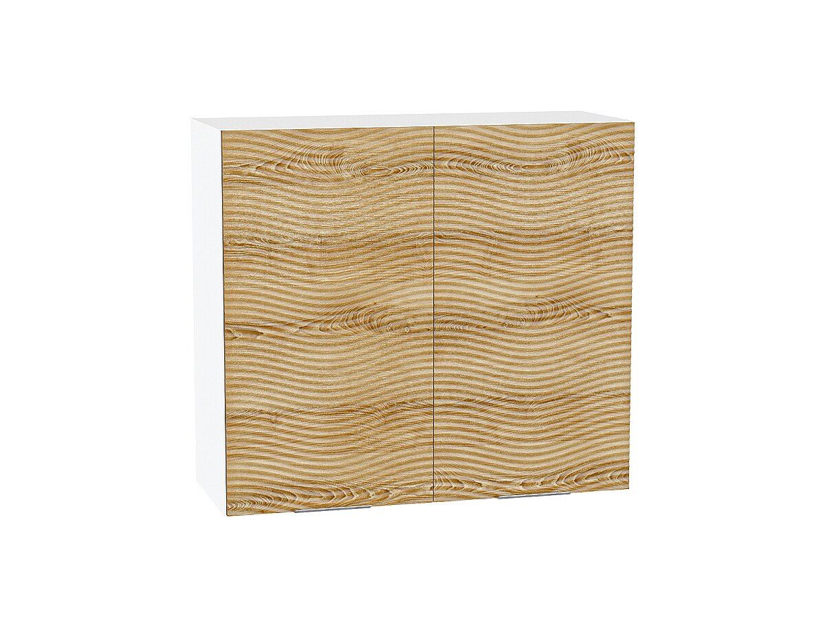 Кухонный модуль. Шкаф верхний с 2-мя дверцами Терра W Ель Карпатская, Белый