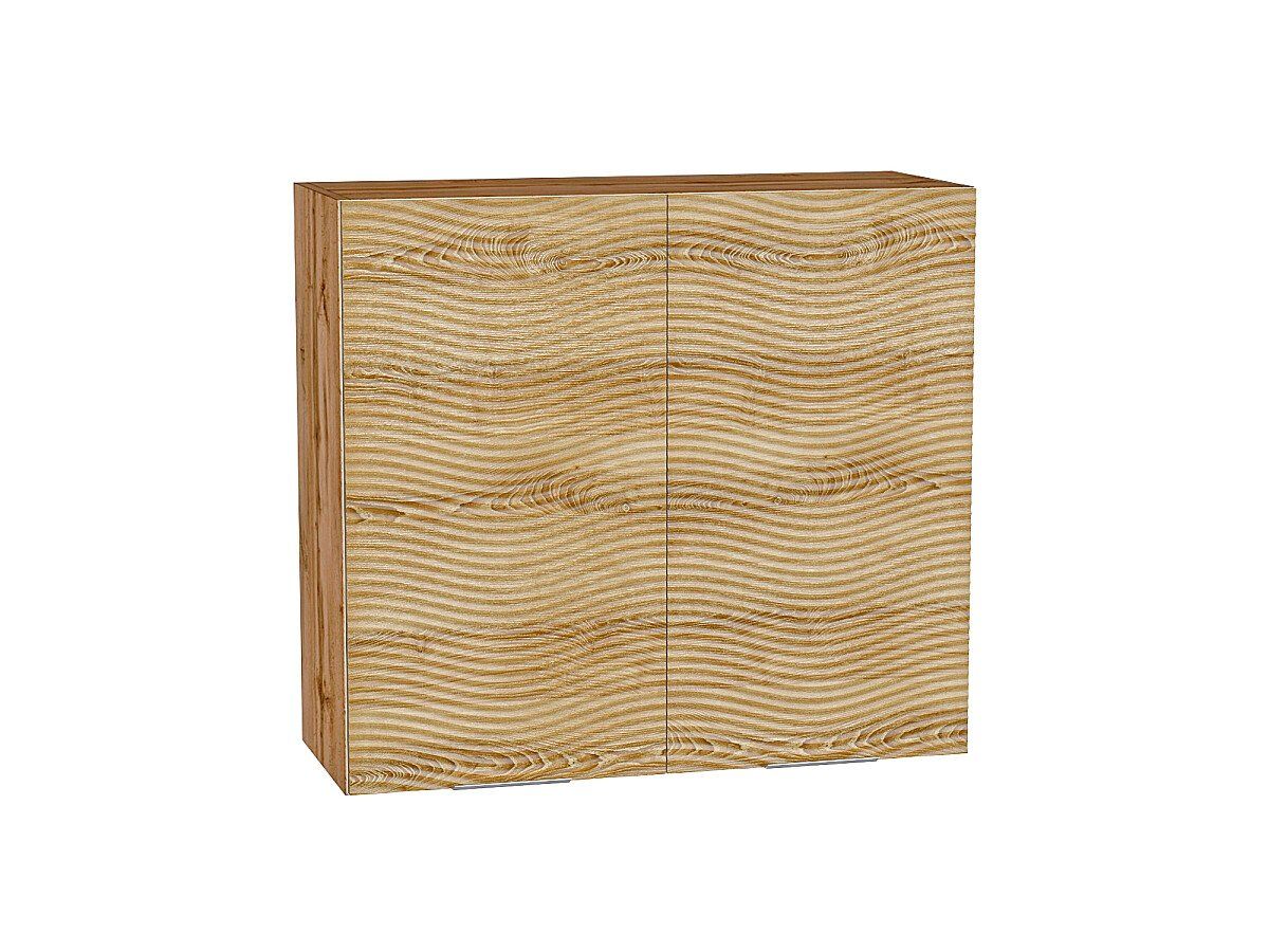 Кухонный модуль. Шкаф верхний с 2-мя дверцами Терра W Ель Карпатская, Дуб Вотан