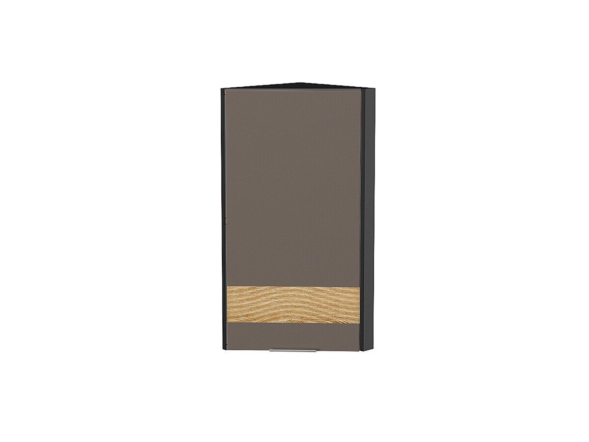 Кухонный модуль. Шкаф верхний торцевой Терра DR Смоки Софт, Graphite