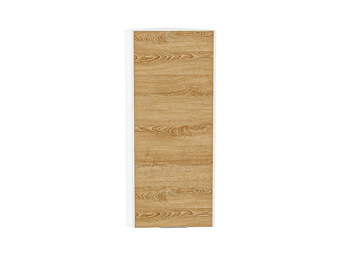 Кухонный модуль. Шкаф верхний торцевой Терра Ель Карпатская, Белый