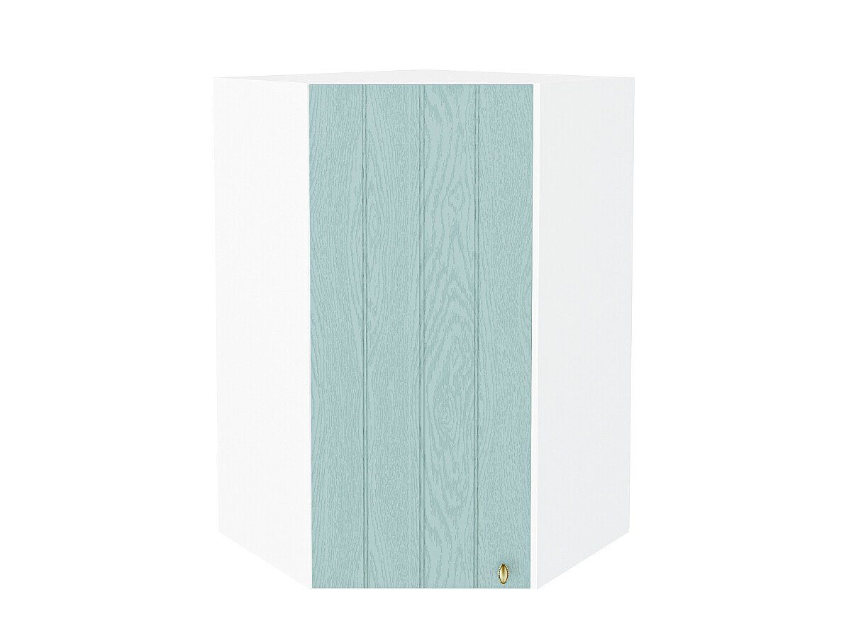 Кухонный модуль. Шкаф верхний угловой Прованс Голубой, Белый