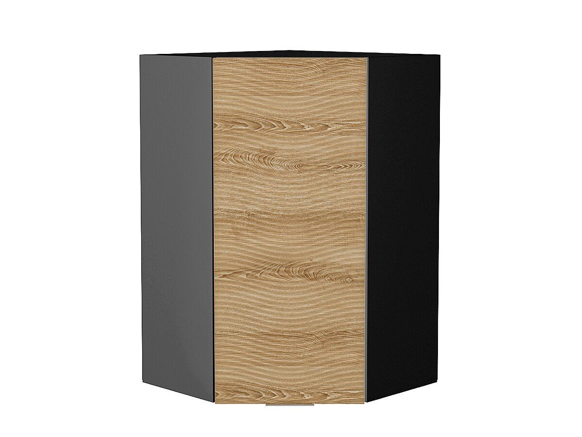 Кухонный модуль. Шкаф верхний угловой Терра W Ель Карпатская, Graphite