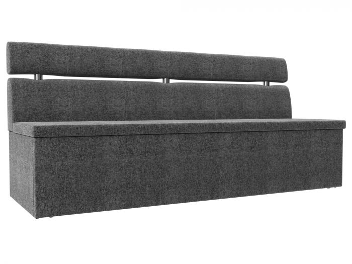 117793 Кухонный прямой диван Классик | Рогожка | Серый