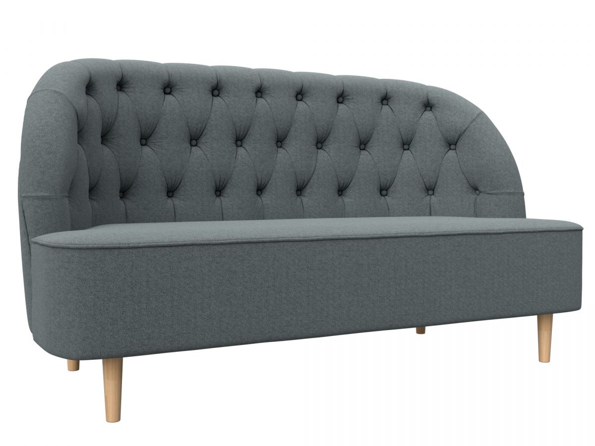 126028 Кушетка Амиса | рогожка | амур серый