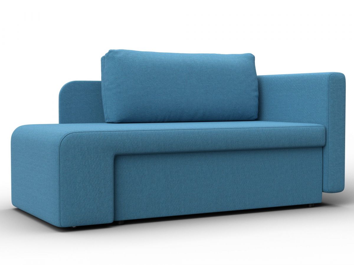 132573 Кушетка Лига-097 | рогожка | голубой