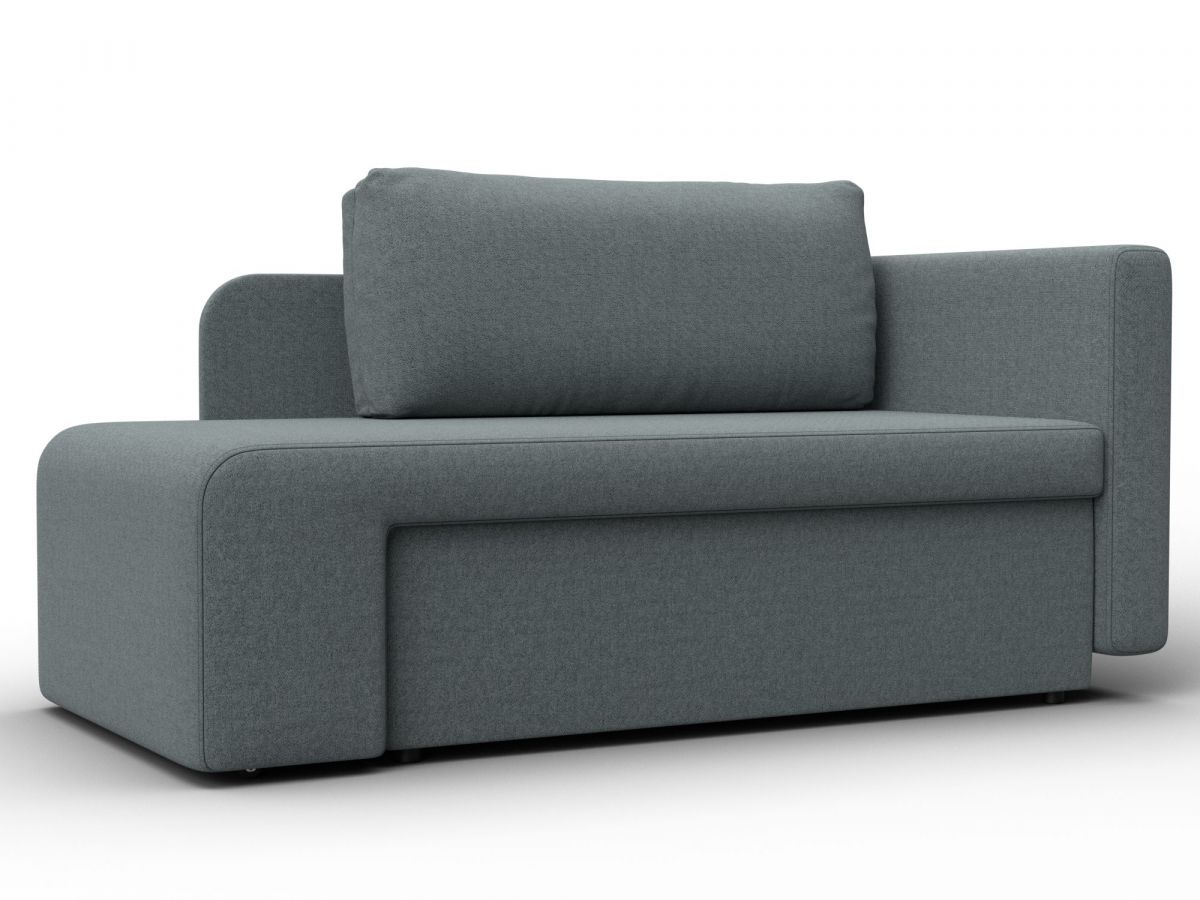 132572 Кушетка Лига-097 | рогожка | серый