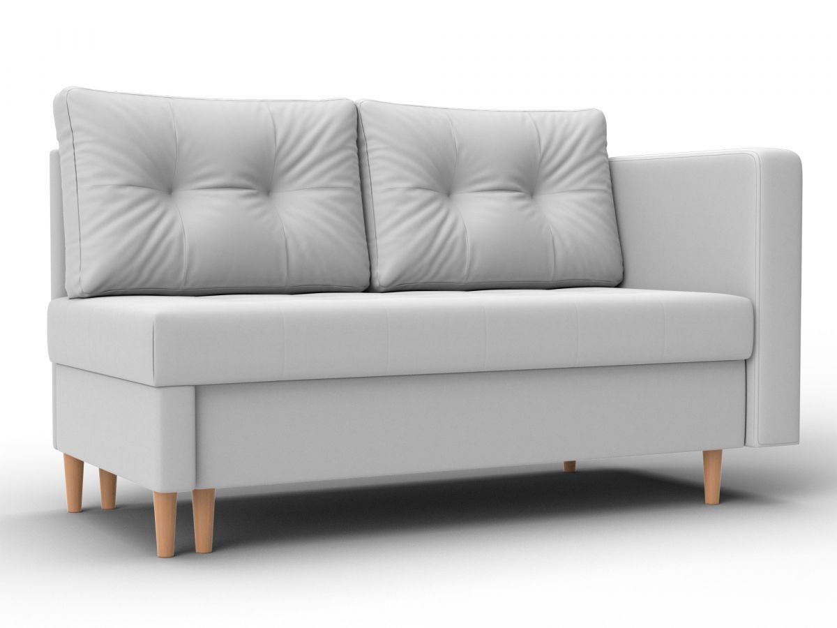 132581 Кушетка Лига-098 | экокожа | белый