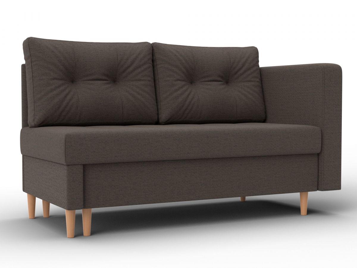 132576 Кушетка Лига-098 | рогожка | коричневый