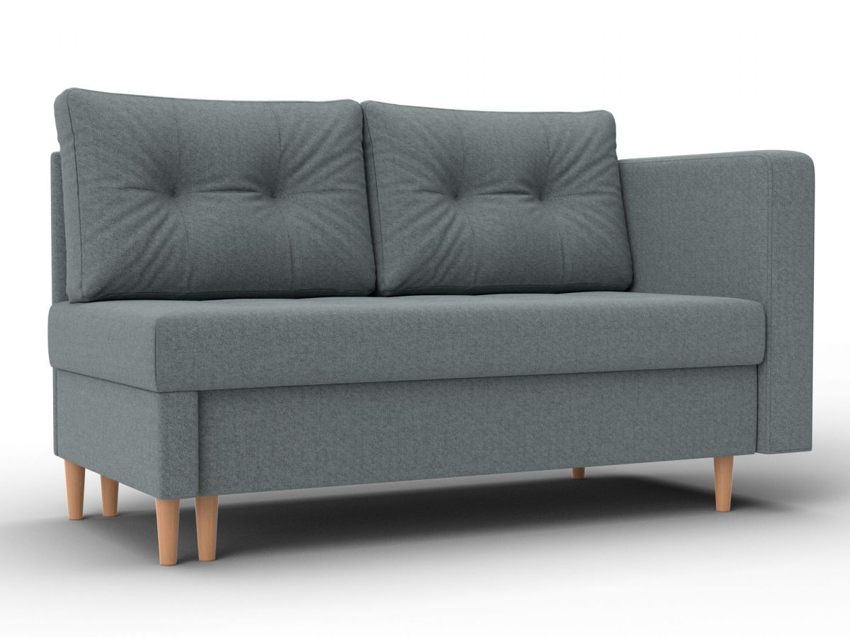 132577 Кушетка Лига-098 | рогожка | серый