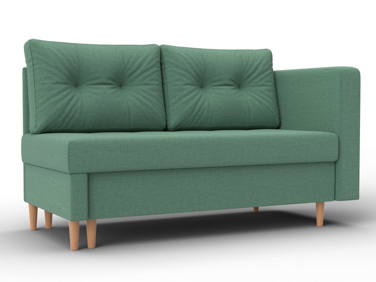 132579 Кушетка Лига-098 | рогожка | зеленый