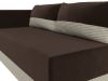 118418L Кушетка Никас левая | микровельвет, рогожка | коричневый, корфу 02 - 4