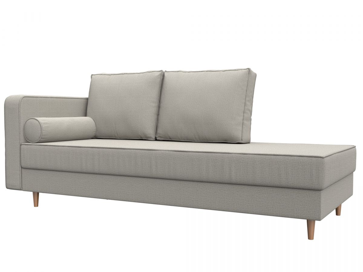 123161L Кушетка Прайм левая | рогожка | амур бежевый