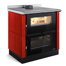 Дровяные камины,La Nordica VERONA XXL MAIOLICA BORDEAUX (бордовый),33886